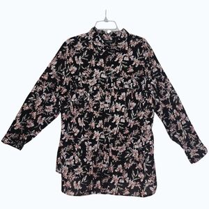 EUC Lauren Ralph Lauren Floral Button Down Shirt | Size 2XL | Boho Cottagecore